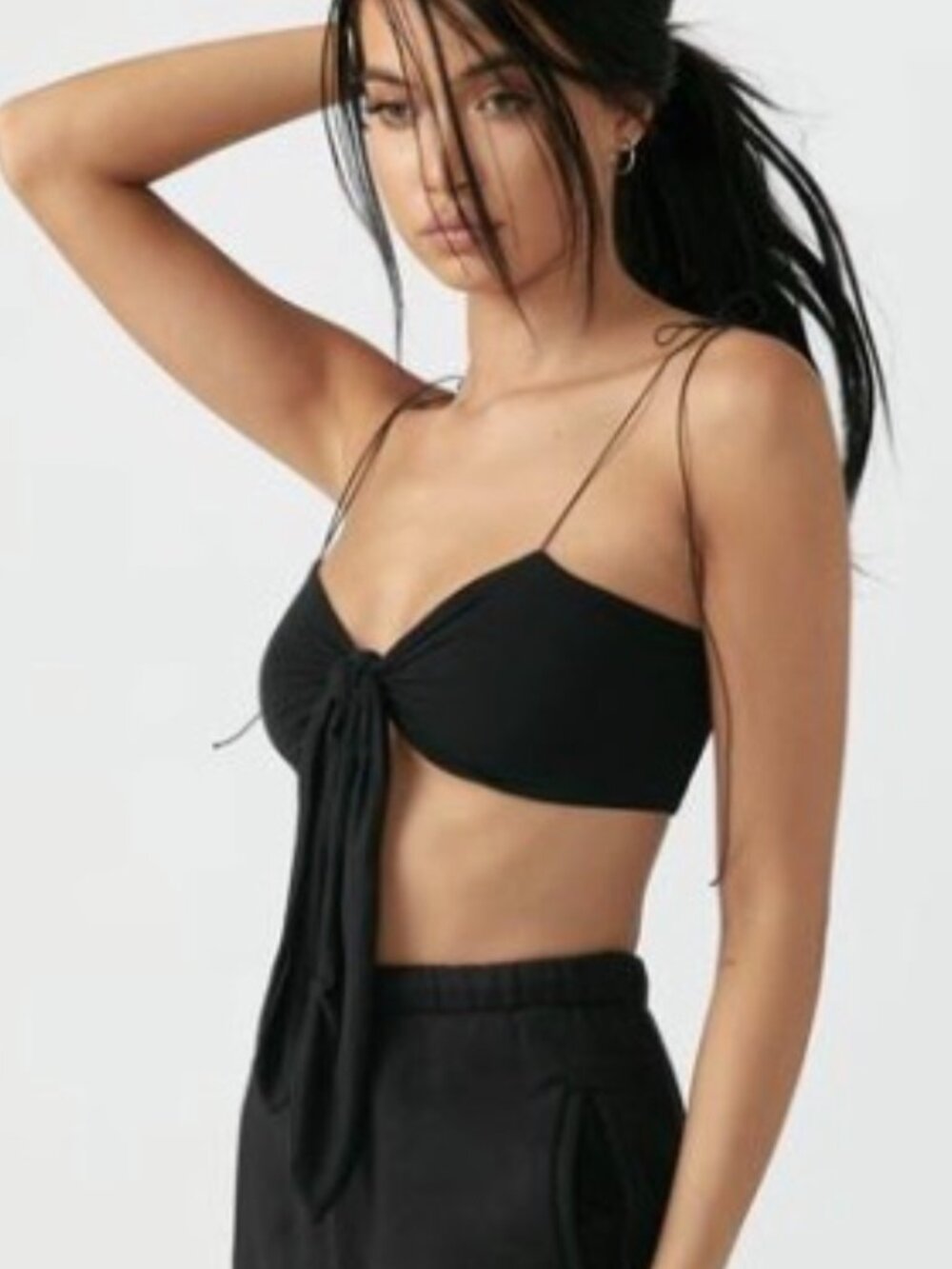 Joah Brown Front Tie Top